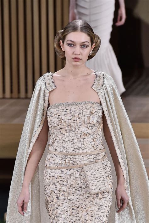 gigi hadid chanel couture|Gigi Hadid famous outfits.